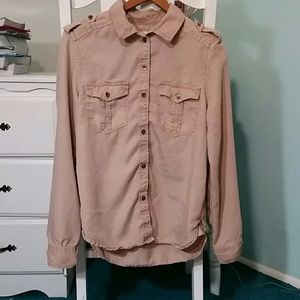 Blush Boyfriend Utility Shirt
